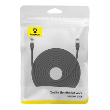 Braided network cable cat.7 Baseus Ethernet RJ45, 10Gbps, 20m (black) Braided network cable cat.7 Baseus Ethernet RJ45, 10Gbps, 20m (black)