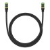 Braided network cable cat.8 Baseus Ethernet RJ45, 40Gbps, 1m (black)