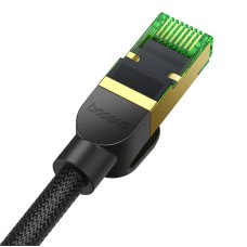 Braided network cable cat.8 Baseus Ethernet RJ45, 40Gbps, 1m (black) Braided network cable cat.8 Baseus Ethernet RJ45, 40Gbps, 1m (black)