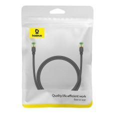 Braided network cable cat.8 Baseus Ethernet RJ45, 40Gbps, 1m (black) Braided network cable cat.8 Baseus Ethernet RJ45, 40Gbps, 1m (black)