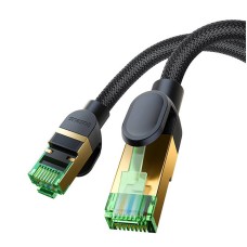 Braided network cable cat.8 Baseus Ethernet RJ45, 40Gbps, 8m (black) Braided network cable cat.8 Baseus Ethernet RJ45, 40Gbps, 8m (black)