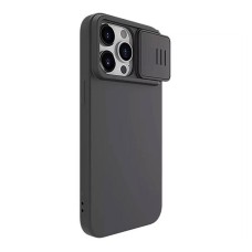 Nillkin CamShield Silky Silicone case for iPhone 15 Pro (classic black)) Nillkin CamShield Silky Silicone case for iPhone 15 Pro (classic black))