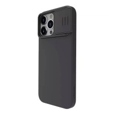 Nillkin CamShield Silky Silicone case for iPhone 15 Pro (classic black)) Nillkin CamShield Silky Silicone case for iPhone 15 Pro (classic black))