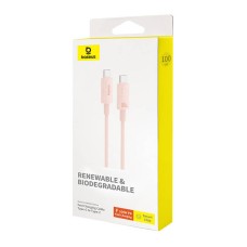 Fast Charging cable Baseus USB-C to USB-C Habitat Series 1m 100W (pink)