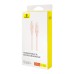 Fast Charging cable Baseus USB-C to USB-C Habitat Series 1m 100W (pink)