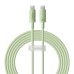 Fast Charging cable Baseus USB-C to USB-C Habitat Series 2m 100W (green)