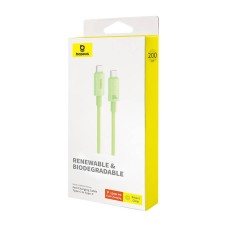 Fast Charging cable Baseus USB-C to USB-C Habitat Series 2m 100W (green) Fast Charging cable Baseus USB-C to USB-C Habitat Series 2m 100W (green)