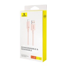 Fast Charging cable Baseus USB to USB-C Habitat Series 2m 100W (pink)