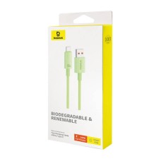 Fast Charging cable Baseus USB to USB-C Habitat Series 1m 100W (green) Fast Charging cable Baseus USB to USB-C Habitat Series 1m 100W (green)