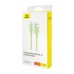 Fast Charging cable Baseus USB to USB-C Habitat Series 1m 100W (green)
