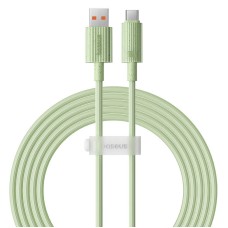 Fast Charging cable Baseus USB to USB-C Habitat Series 2m 100W (green)
