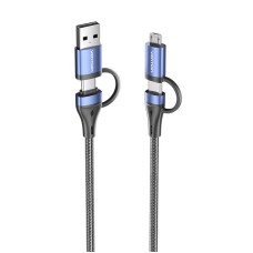 Cable 4in1 USB 2.0 Vention CTLLH 1m (black) Cable 4in1 USB 2.0 Vention CTLLH 1m (black)