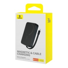 Powerbank Baseus Magnetic Mini 10000mAh, USB-C 30W MagSafe (black) Powerbank Baseus Magnetic Mini 10000mAh, USB-C 30W MagSafe (black)