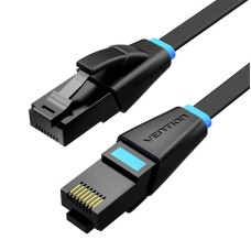 Flat Network Cable UTP CAT6 Vention IBJBN RJ45 Ethernet 1000Mbps 15m Black