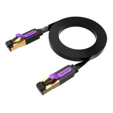 Flat Network Cable UTP CAT7 Vention ICABG RJ45 Ethernet 10Gbps 1.5m Black Flat Network Cable UTP CAT7 Vention ICABG RJ45 Ethernet 10Gbps 1.5m Black