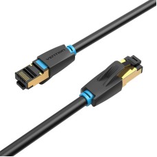 Network Cable CAT8 SFTP Vention IKABF RJ45 Ethernet 40Gbps 1m Black