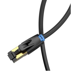 Network Cable CAT8 SFTP Vention IKABF RJ45 Ethernet 40Gbps 1m Black