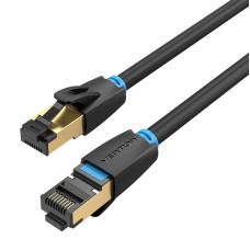 Network Cable CAT8 SFTP Vention IKABF RJ45 Ethernet 40Gbps 1m Black