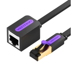 Flat Network Cable Extension CAT7 Vention ICBBG RJ45 Ethernet 10Gbps 1.5m Black Flat Network Cable Extension CAT7 Vention ICBBG RJ45 Ethernet 10Gbps 1.5m Black
