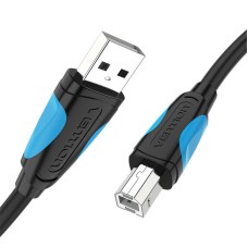 Printer Cable USB 2.0 A to USB-B Vention VAS-A16-B200 2m Black Printer Cable USB 2.0 A to USB-B Vention VAS-A16-B200 2m Black