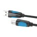 Printer Cable USB 2.0 A do USB-B Vention VAS-A16-B1000 10m Black