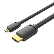 HDMI-D Male to HDMI-A Male Cable Vention AGIBH 2m, 4K 60Hz (Black)