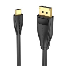USB-C to DisplayPort 1.4 Cable Vention CGYBG, 1,5m, 8K 60Hz/4K 120Hz (black) USB-C to DisplayPort 1.4 Cable Vention CGYBG, 1,5m, 8K 60Hz/4K 120Hz (black)