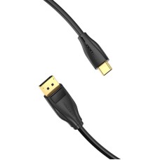 USB-C to DisplayPort 1.4 Cable Vention CGYBG, 1,5m, 8K 60Hz/4K 120Hz (black) USB-C to DisplayPort 1.4 Cable Vention CGYBG, 1,5m, 8K 60Hz/4K 120Hz (black)