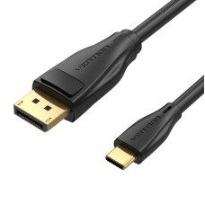 USB-C to DisplayPort 1.4 Cable Vention CGYBG, 1,5m, 8K 60Hz/4K 120Hz (black) USB-C to DisplayPort 1.4 Cable Vention CGYBG, 1,5m, 8K 60Hz/4K 120Hz (black)