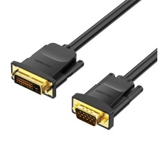 DVI (24+1) to VGA Cable Vention EABBG 1,5m, 1080P 60Hz (black)