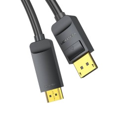 DisplayPort 1.2 to HDMI 1.4 Cable Vention HAGBH 2m, 4K 30Hz (Black) DisplayPort 1.2 to HDMI 1.4 Cable Vention HAGBH 2m, 4K 30Hz (Black)