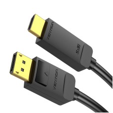 DisplayPort 1.2 to HDMI 1.4 Cable Vention HAGBH 2m, 4K 30Hz (Black) DisplayPort 1.2 to HDMI 1.4 Cable Vention HAGBH 2m, 4K 30Hz (Black)