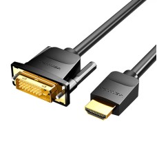 Kabel HDMI do DVI (24+1) Vention ABFBG 1,5m, 4K 60Hz/ 1080P 60Hz (Czarny) Kabel HDMI do DVI (24+1) Vention ABFBG 1,5m, 4K 60Hz/ 1080P 60Hz (Czarny)