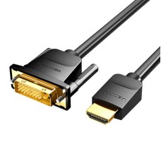 Kabel HDMI do DVI (24+1) Vention ABFBJ 5m, 4K 60Hz/ 1080P 60Hz (Czarny) Kabel HDMI do DVI (24+1) Vention ABFBJ 5m, 4K 60Hz/ 1080P 60Hz (Czarny)