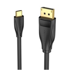 USB-C to DisplayPort 1.4 Cable Vention CGYBH, 2m, 8K 60Hz/4K 120Hz (black) USB-C to DisplayPort 1.4 Cable Vention CGYBH, 2m, 8K 60Hz/4K 120Hz (black)
