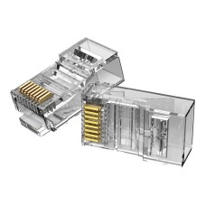 Plug RJ45 CAT6 UTP Connector Vention IDDR0-100 Transparent 100 pcs. Plug RJ45 CAT6 UTP Connector Vention IDDR0-100 Transparent 100 pcs.