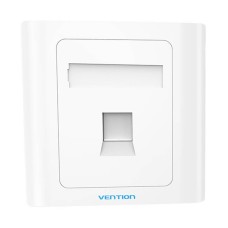 1-Port Keystone Wall Plate 86 Type Vention IFAW0 White 1-Port Keystone Wall Plate 86 Type Vention IFAW0 White