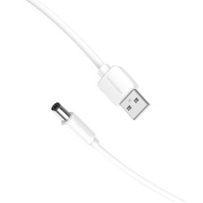 Power Cable USB 2.0 to DC 5.5mm Barrel Jack 5V Vention CEYWG 1,5m (white) Power Cable USB 2.0 to DC 5.5mm Barrel Jack 5V Vention CEYWG 1,5m (white)