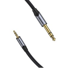 Cable Audio 3.5mm TRS to 6.35mm Vention BAUHH 2m Gray Cable Audio 3.5mm TRS to 6.35mm Vention BAUHH 2m Gray