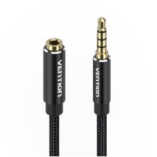 Cable Audio TRRS 3.5mm Male to 3.5mm Female Vention BHCBI 3m Black Cable Audio TRRS 3.5mm Male to 3.5mm Female Vention BHCBI 3m Black