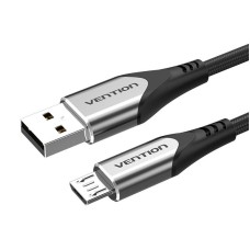 Cable USB 2.0 A to Micro USB Vention COAHD 3A 0,5m gray Cable USB 2.0 A to Micro USB Vention COAHD 3A 0,5m gray