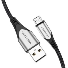 Cable USB 2.0 A to Micro USB Vention COAHD 3A 0,5m gray Cable USB 2.0 A to Micro USB Vention COAHD 3A 0,5m gray