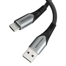 Cable USB 2.0 A to Micro USB Vention COAHD 3A 0,5m gray Cable USB 2.0 A to Micro USB Vention COAHD 3A 0,5m gray