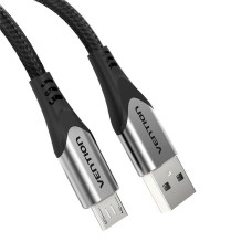 Cable USB 2.0 A to Micro USB Vention COAHD 3A 0,5m gray Cable USB 2.0 A to Micro USB Vention COAHD 3A 0,5m gray