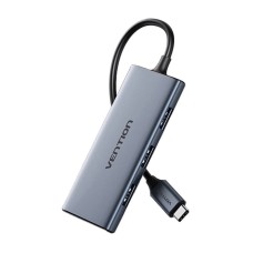 USB-C to HDMI, 3x USB 3.0, SD, TF Hub Vention TOOHB 0.15m Gray USB-C to HDMI, 3x USB 3.0, SD, TF Hub Vention TOOHB 0.15m Gray