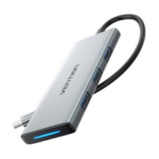USB-C to HDMI, 3x USB 3.0, SD, TF, PD Hub Vention TOPHB 0.15m Gray USB-C to HDMI, 3x USB 3.0, SD, TF, PD Hub Vention TOPHB 0.15m Gray