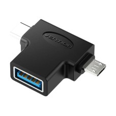 Adapter OTG USB 3.0 to USB-C and Micro USB Vention CDIB0 Adapter OTG USB 3.0 to USB-C and Micro USB Vention CDIB0