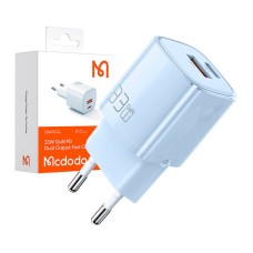 Charger GaN 33W Mcdodo CH-0154 USB-C, USB-A (blue) Charger GaN 33W Mcdodo CH-0154 USB-C, USB-A (blue)
