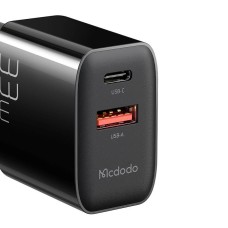 Charger GaN 33W Mcdodo CH-0921 USB-C, USB-A (black) Charger GaN 33W Mcdodo CH-0921 USB-C, USB-A (black)
