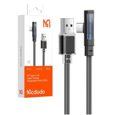 Cable USB-C to USB-C Mcdodo CA-3423 90 Degree 1.8m with LED (black) Cable USB-C to USB-C Mcdodo CA-3423 90 Degree 1.8m with LED (black)